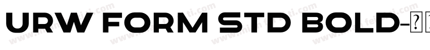 URW Form Std Bold字体转换